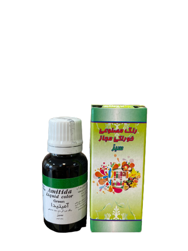 رنگ خط زرد سبز قطره ای خوراکی
